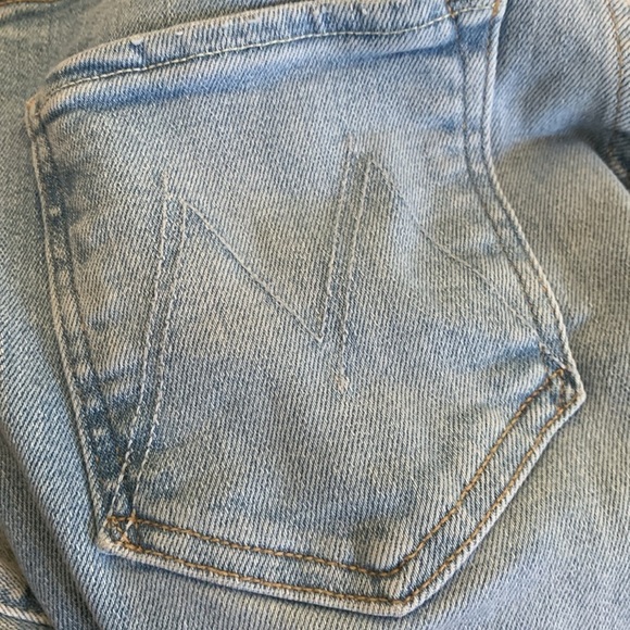 MOTHER The Tripper Flood Fray jeans SIZE 25 light buttons fly limited edition - Picture 7 of 15
